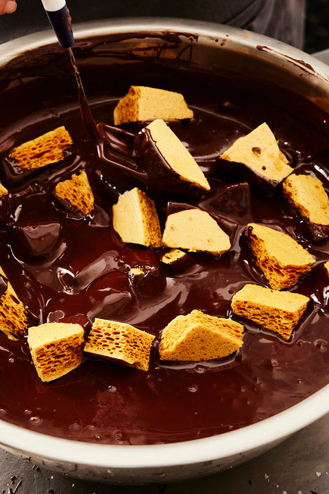 Salted Dark Chocolate Honeycomb Candy (5oz)