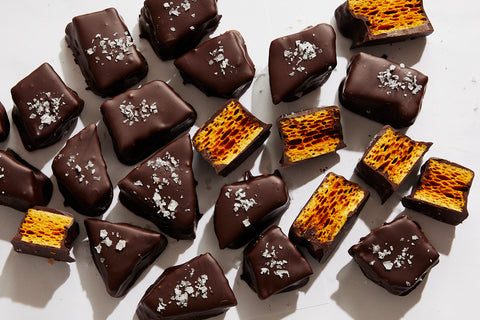 Salted Dark Chocolate Honeycomb Candy