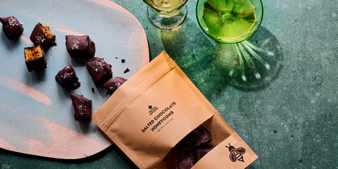 Salted Dark Chocolate Honeycomb Candy (4oz)